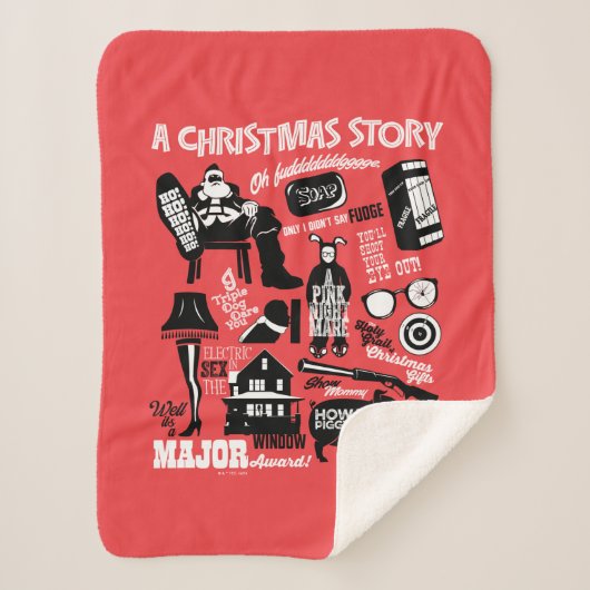 A Christmas Story Icons Graphic Sherpadecke (Vorderseite)