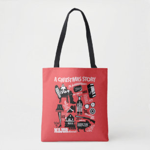 A Christmas Story Icons Graphic Tasche