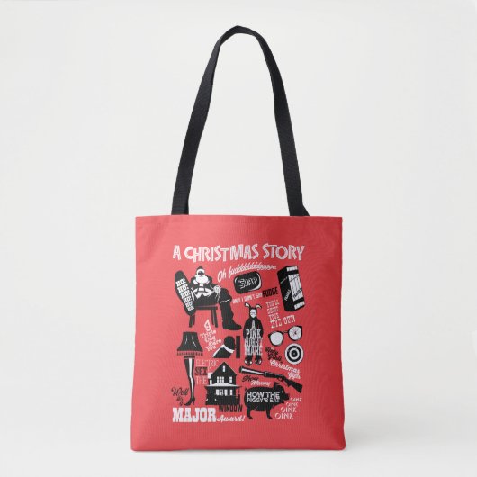 A Christmas Story Icons Graphic Tasche (Vorderseite)