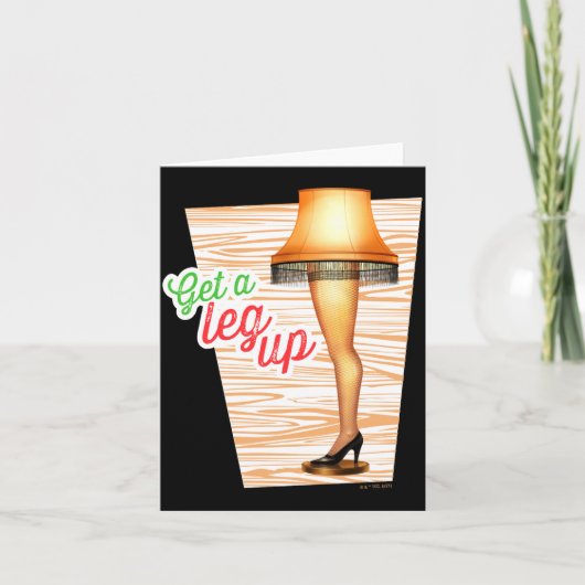 A Christmas Story Lamp Get A Leg Up  Karte (Vorderseite)