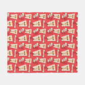 A Christmas Story | Leg Lamp Pattern Fleecedecke (Vorderseite (Horizontal))