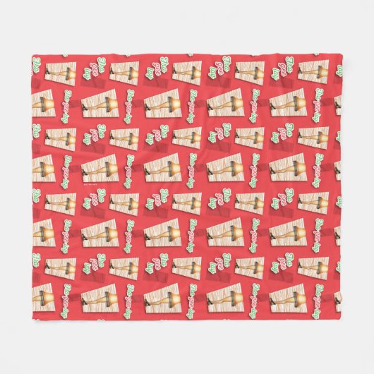 A Christmas Story | Leg Lamp Pattern Fleecedecke (Vorderseite (Horizontal))