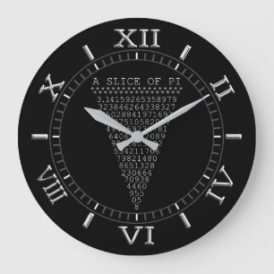 A Clever Slice of Pi Dial on a Große Wanduhr