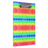 A clipboard with a colorful, kaleidoscopic rainbow klemmbrett (Rechts)