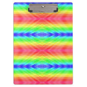 A clipboard with a colorful, kaleidoscopic rainbow klemmbrett (Vorderseite)