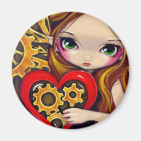 "A Clockwork Valentine"-Magnet