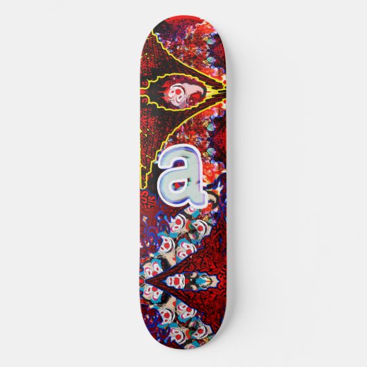 "a" Clown hier einfügen Skateboard (Vorderseite)
