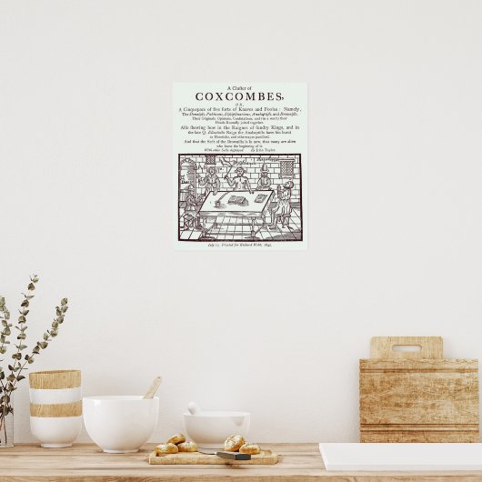 A Cluster of Coxcombes' by John Taylor Poster (Küche)