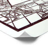 A Cluster of Coxcombes' by John Taylor Poster (Ecke)