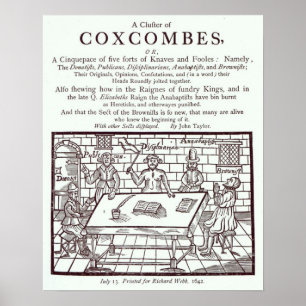A Cluster of Coxcombes' by John Taylor Poster