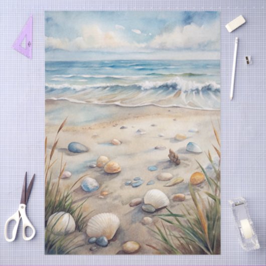 A Coastal Series Design 24 Seidenpapier (Basteln)