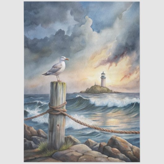 A Coastal Series Design 29 Seidenpapier (Vorderseite)