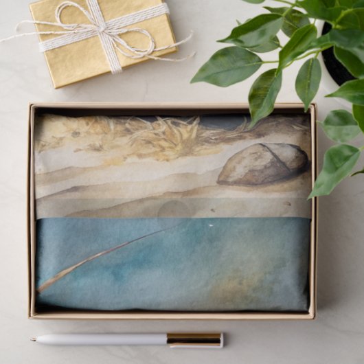 A Coastal Series Design 3 Tissue Paper Seidenpapier (Geschenk)