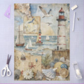 A Coastal Series Design 71 Seidenpapier (Basteln)