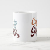A Coffee a Day for Coffee Lover Gift Jumbo-Tasse (Vorderseite)