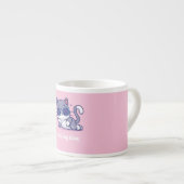 A  coffee mug Chiiling time (pink) Espressotasse (Vorderseite Rechts)