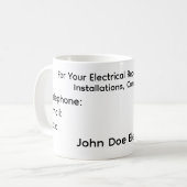 A Coffee Mug for Electrician's Clients Kaffeetasse (Vorderseite Links)