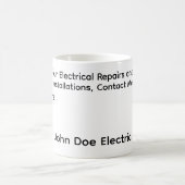 A Coffee Mug for Electrician's Clients Kaffeetasse (Mittel)