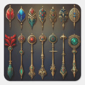 A Collection of Ancient Darts Quadratischer Aufkleber (Vorderseite)