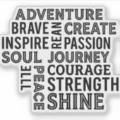 A collection of motivational quotes aufkleber (Vorderseite)