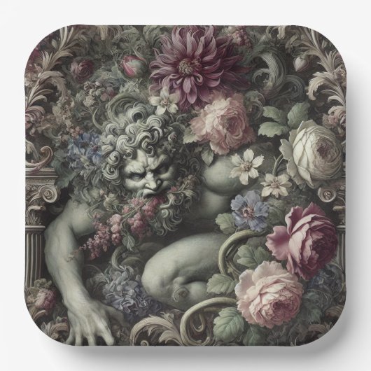 🎭 A Colossal Comedy – Gothic Victorian Pappteller (Vorderseite)