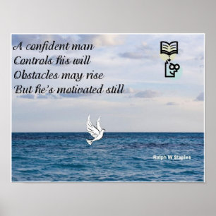 A confident man poster