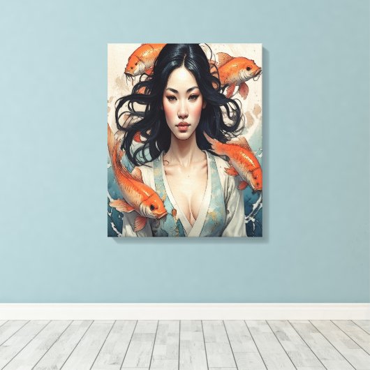 A Conversation Between Two Corners Leinwanddruck (Insitu (Holzboden))