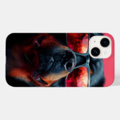 A cool rottweiler with sunglasses Case-Mate iPhone hülle (Rückseite (Horizontal))