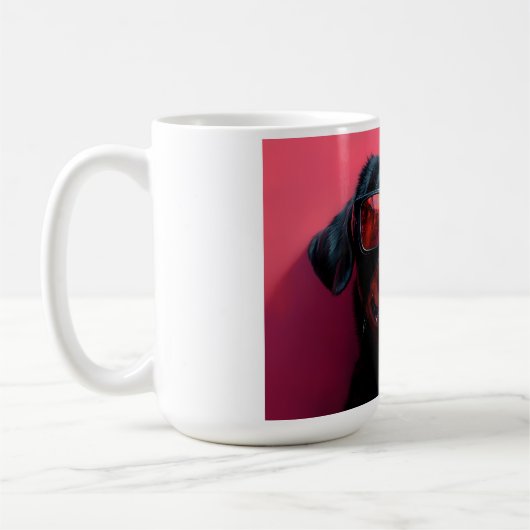A cool rottweiler with sunglasses kaffeetasse (Links)