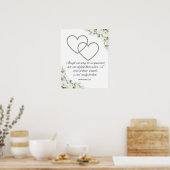 A Cord Of Three Strands Wedding, Anniversary Gift Poster (Küche)