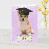 A+ Corgi-Abschluss Karte (Gelbe Blume)