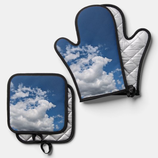 A corner of clouds ofenhandschuh & Topflappen-Set (Vorderseite/Rückseite)