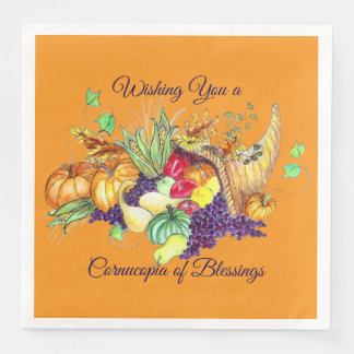A Cornucopia of Blessings Serviette