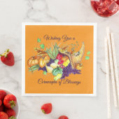 A Cornucopia of Blessings Serviette (Beispiel)