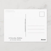 A Coruna, Galicien (Spanien) Postkarte (Rückseite)