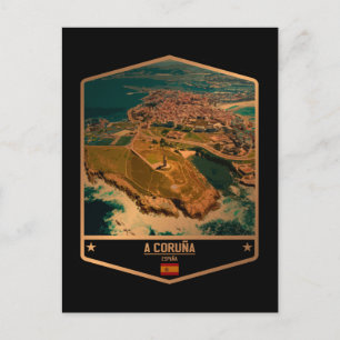 A Coruña Postkarte