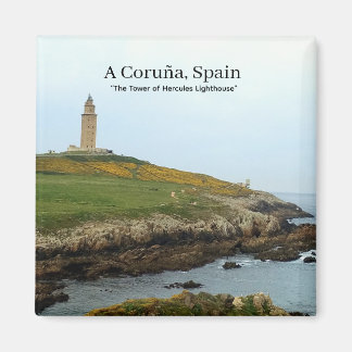 A Coruña, Spanien - Der Leuchtturm Tower of Hercul Magnet