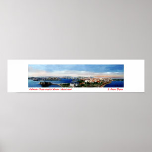 A Coruña (Vista aérea)/A Coruña (Luftbild) Poster