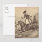 A Cossack Horseman Postkarte (Vorne/Hinten)