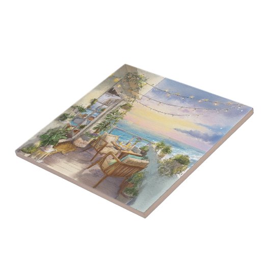 A Cosy Seaside Balcony Fliese (Seite)