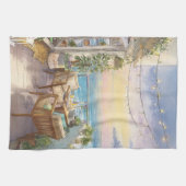 A Cosy Seaside Balcony Geschirrtuch (Horizontal)