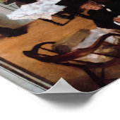 A Cotton Office in New Orleans by Edgar Degas Poster (Ecke)