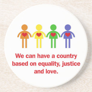 A Country Based on Equality, Justice and Love Untersetzer