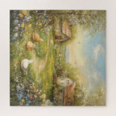 A Country Farmhouse and Barn Puzzle (Horizontal)
