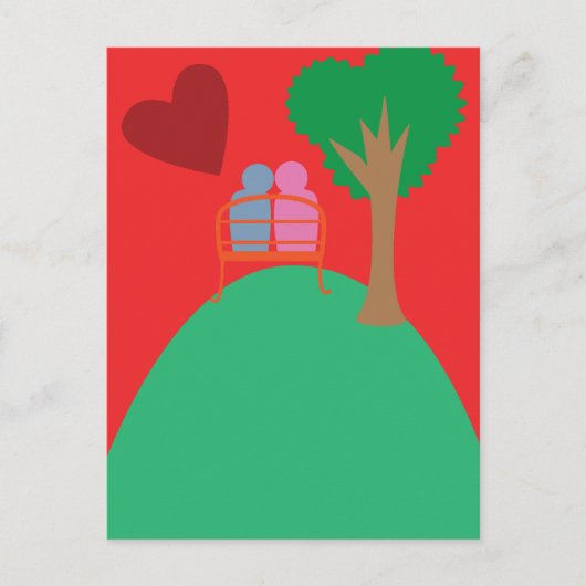 A Couple Dating  Postkarte (Vorderseite)