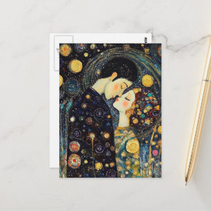 A Couple Kiss Postkarte