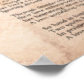 A Cowboy’s Heart – Romantic Western Poem Poster (Ecke)