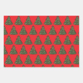 A Cozy Christmas Gathering Set on Warm Red Geschenkpapier Set (Vorderseite 2)