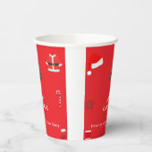 A Cozy Christmas Gathering Set on Warm Red Pappbecher (Links)