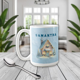  A Cozy Christmas Gift - Personalized Name Mug  Kaffeetasse